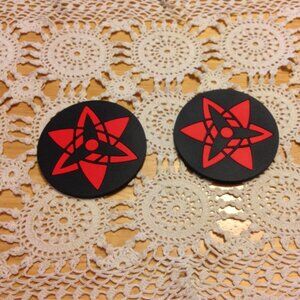 Red and Black car coasters, new